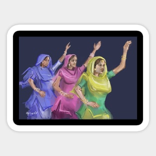 Punjabi girls celebrate Sticker